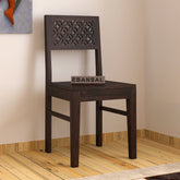 Monstro Solid Sheesham Wood Chair (Walnut Finish)